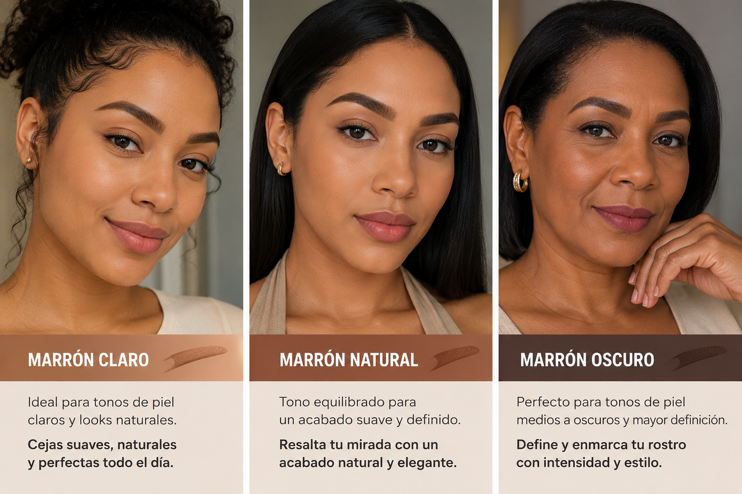 Cejas Perfectas y Aspecto Natural | Kit de Sello y Plantillas