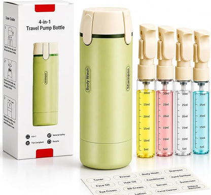 Botella Dispensadora Portátil 4 en 1
