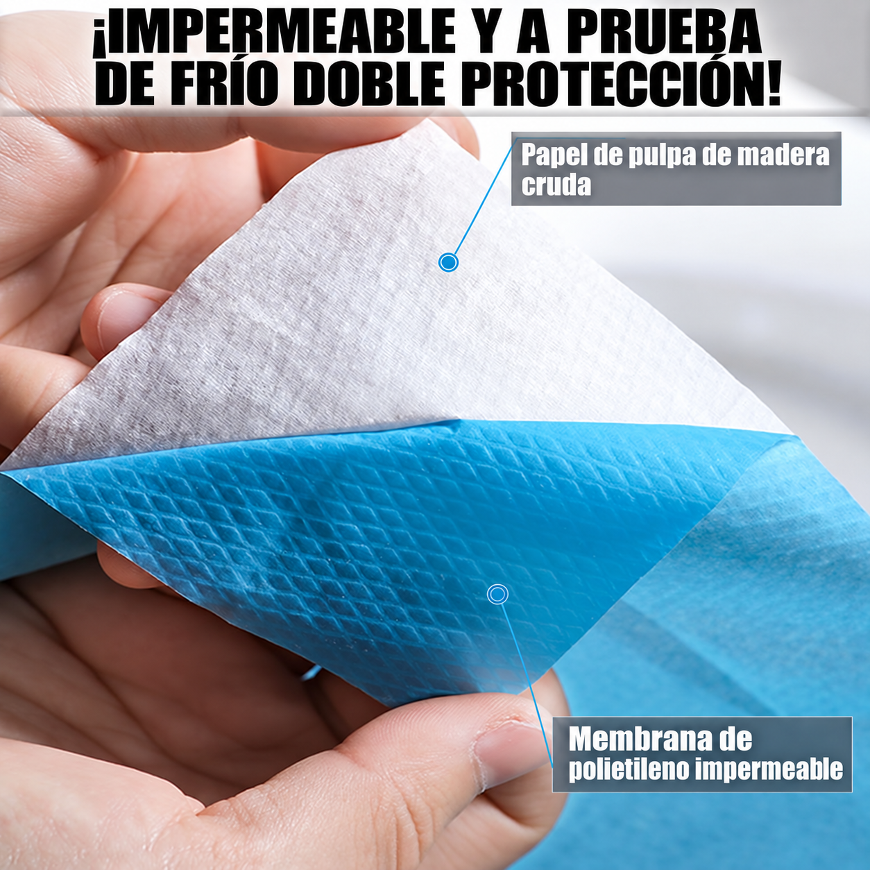 Protector Desechable para Asiento de Inodoro XL (50 UNIDADES)