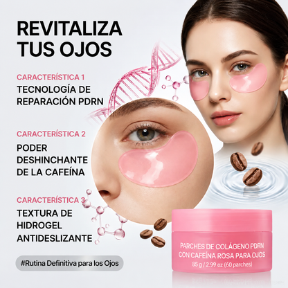 Parches de Gel para Ojos con PDRN, Cafeína y Colágeno