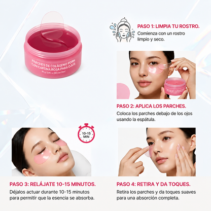 Parches de Gel para Ojos con PDRN, Cafeína y Colágeno