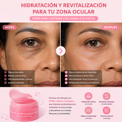 Parches de Gel para Ojos con PDRN, Cafeína y Colágeno