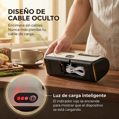 Afilador de cuchillos eléctrico inalámbrico