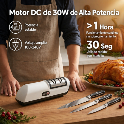 Afilador de cuchillos eléctrico inalámbrico