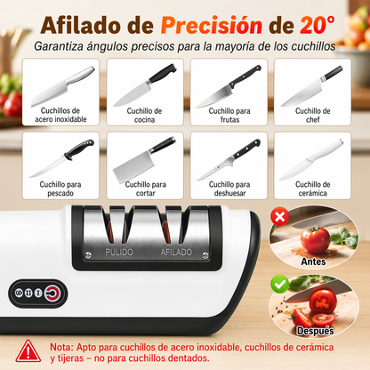 Afilador de cuchillos eléctrico inalámbrico
