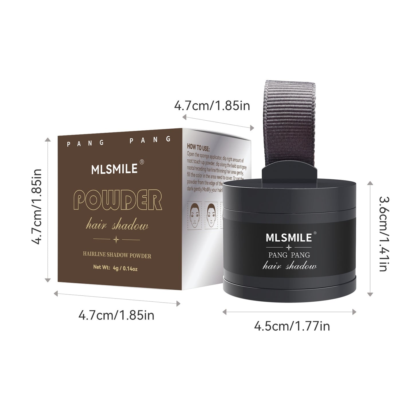 Polvo corrector de línea capilar